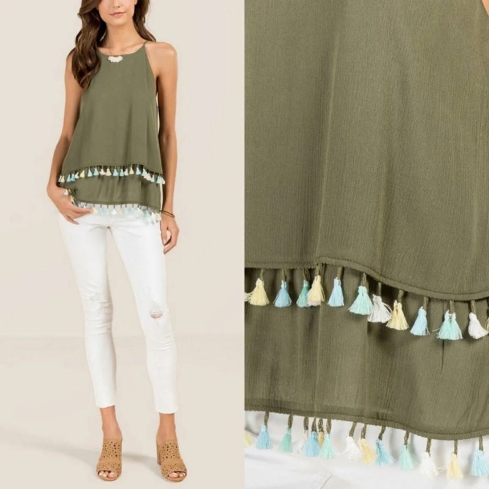 High Neck Layered Cami - Picture 2 of 14